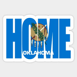 Oklahoma Home - State Flag Sticker